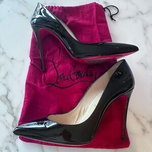 Christian Louboutin Black Patent Leather Pumps
